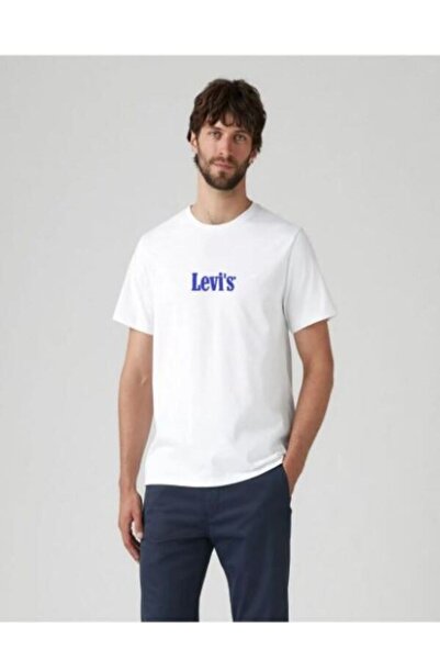 Levi's تي شيرت رجالي برقبة دائرية وشعار العلامة التجارية - A20820361