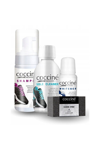Coccine Set de curatare, Coccine, Albitor 75 ml + Sampon 100 ml + Solutie de ...