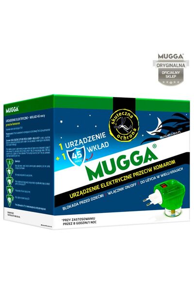 Mugga Aparat electric anti-țânțari + Rezervă 45 de nopți