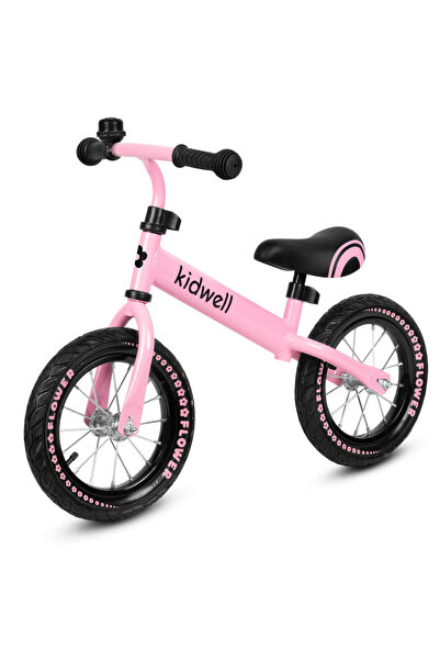 Kidwell Bicicletă fără pedale pentru fete, Cruser Flower, roz-negru