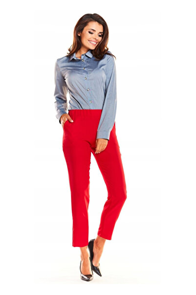 Awama Pantaloni dama, awama, elastici, rosu, marime S