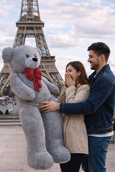 Pandamkee Big Teddy Bear with Bow Tie 140 cm - a Giant Gift That Will Never B...
