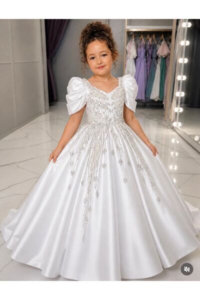 Elif Bebe ÖZEL TASARIM SATEN GELİNLİK