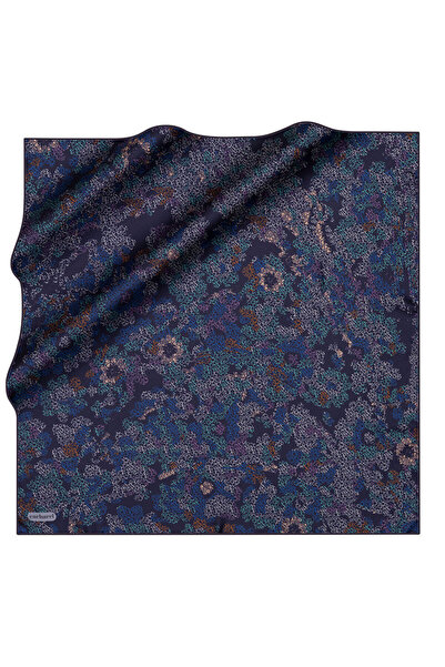 Cacharel Lacivert 90X90 İpek Twill Eşarp