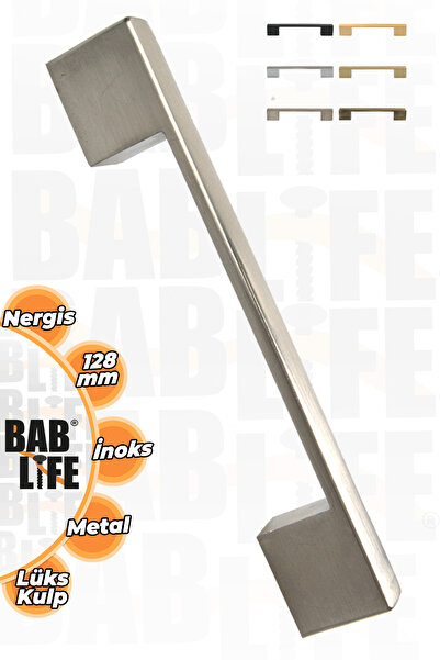 bablife Kale Nergis 128mm Inox Luksuzne Ručke za Ormariće i Ladice