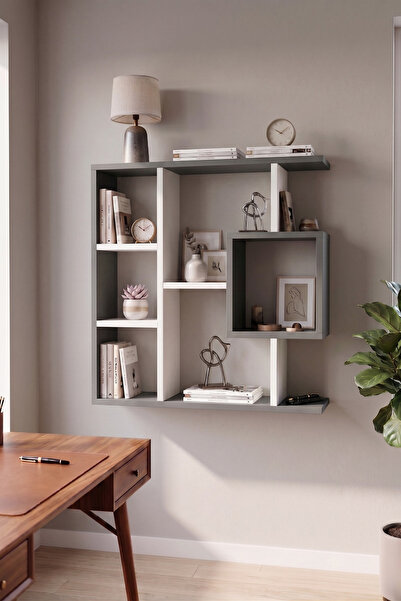Enda Home Yegane Çift Kullanımlı Duvar Rafı / Mini Kitaplık