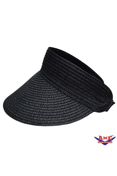 AXE SPORTSWEAR Sun Protection Straw Visor Hat with Adjustable Back and Specia...