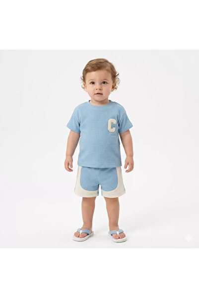 northcity n 6/24 Month Embroidered Waffle Fabric Baby Set - Antiallergenic an...