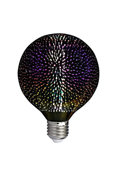 V-TAC Bec LED G125 E27 3W cu filament, 3000K Alb cald