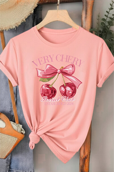 l'eivor Very Cherry Printed Cotton T-Shirt
