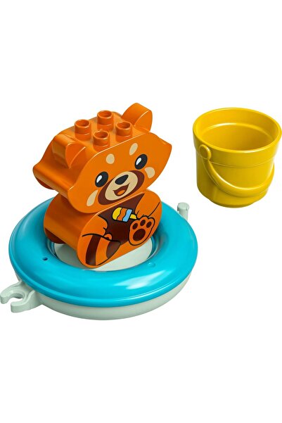 LEGO مجموعة ألعاب تعليمية DUPLO لوقت الاستحمام الأول: باندا حمراء عائمة 10964...