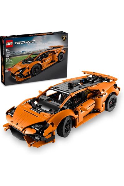 LEGO Technic Lamborghini Huracán Tecnica Orange Toy Car - Building Set for Ki...