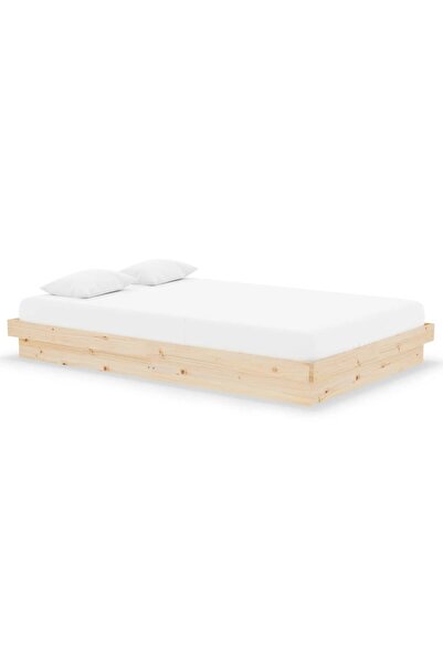 vidaxl Cadru de pat mic dublu, 120x190 cm, lemn masiv