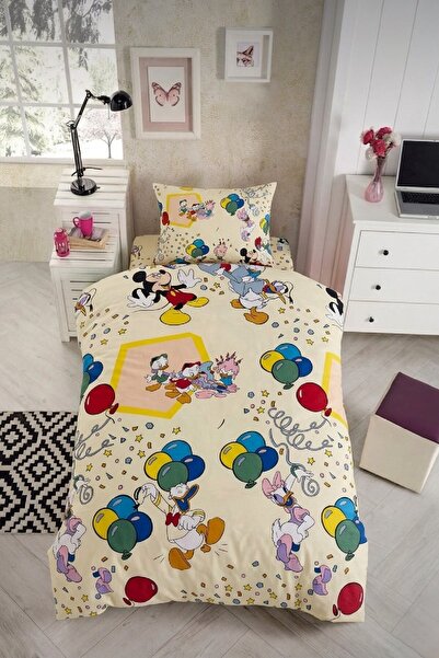 LaLiva Children's Duvet Cover Set with Single Elastic Sheet, Natural Healthy ...