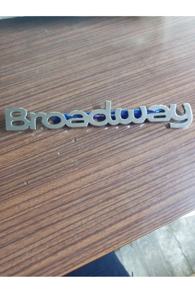 diğer01 11 BRODWAY KROM GEÇMELİ BAGAJ KAPAĞI YAZISI