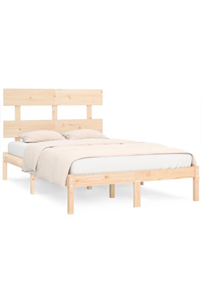 vidaxl Cadru de pat King Size, 150x200 cm, lemn masiv