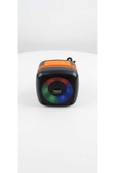 HEARTZ Bluetooth Hoparlör, RGB LED Işıklı, Telefon Standlı, USB Flash Bellek ...