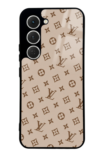 Spoyi Tecno Spark 40 Pro Dark Cream Lv Design Glossy Phone Case