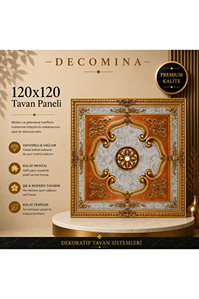 MİVA KONSEPT Kare 120x120 Saray Tavan Göbek