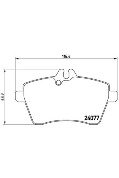 SRLine Placute frana Mercedes Clasa A (W169), Clasa B (W245) parte montare : ...