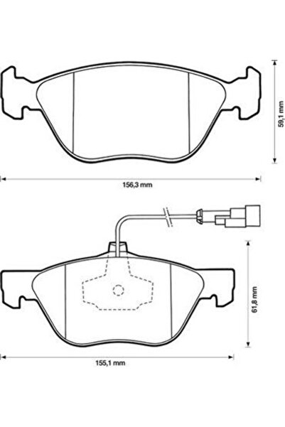 SRLine Set Placute frana punte fata Polonia, Alfa Romeo 156 Sportwagon (932),...