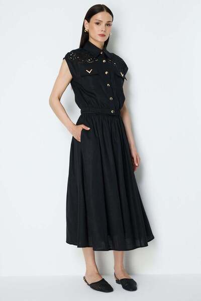 ON Flared Midi Skirt with Belt
