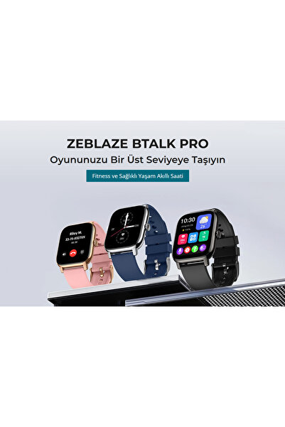 Zeblaze Btalk Pro Akıllı Saat - 2.5D Temperli Cam, 1,91 inch Ultra Ekran, Fitness ve Sağlıklı Yaşam Akıllı Saati