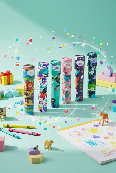Miniso Gizemli Kaleidoskop Ayna – Renkli Desenli Eğitici Oyuncak
