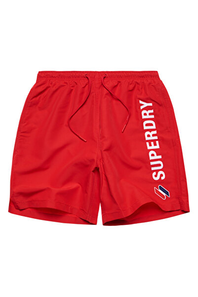 SUPERDRY Șorturi de baie pentru bărbați Mens Code Applque, 19 inch, mărimea L