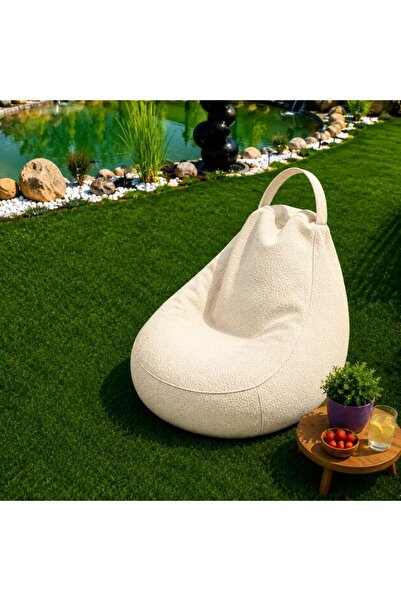 Pucioasa Fotoliu Bean Bag interior-exterior Crem