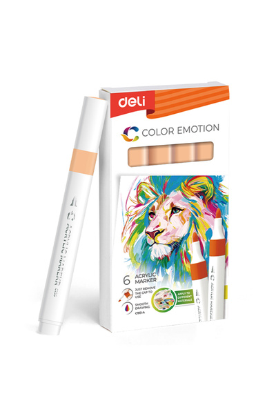 Deli Marker acrilic Culoare piersică Emoție