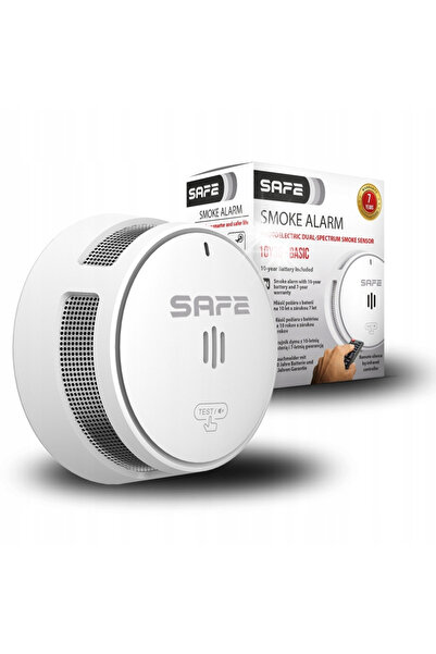Safe4 Senzor de fum, detector de incendiu, alarmă certificată, alarmă wireless