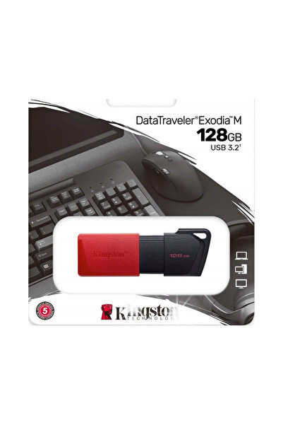 Kingston Brass PENDRIVE DataTraveler Exodia M 128GB USB 3.2 Gen1