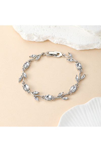 asc.home Steel Zircon Bracelet Silver Color 20 cm