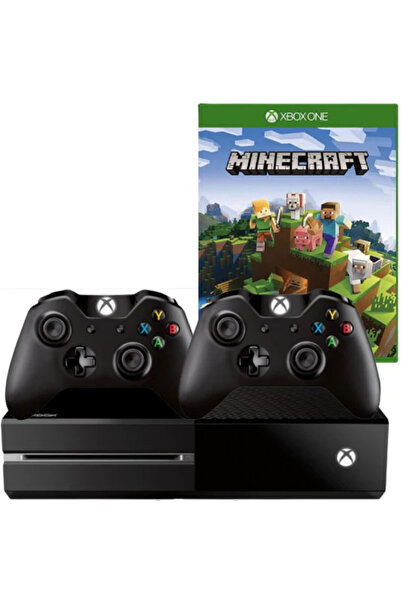 MICROSOFT Consola Xbox One 500GB + 2 Controllere Second-Hand + Joc MINECRAFT ...