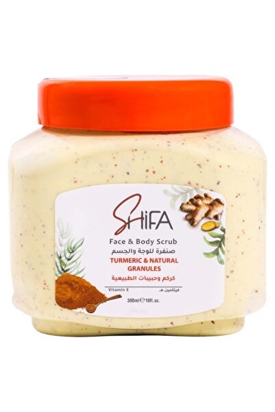 Shifa Shafa Natural Granulated Turmeric Facial and Body Scrub-300 ml