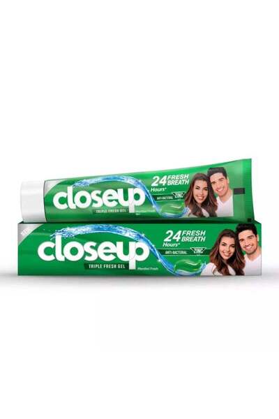 Closeup Triple Fresh Antibacterial Toothpaste Gel For 24H Fresh Breath With M...