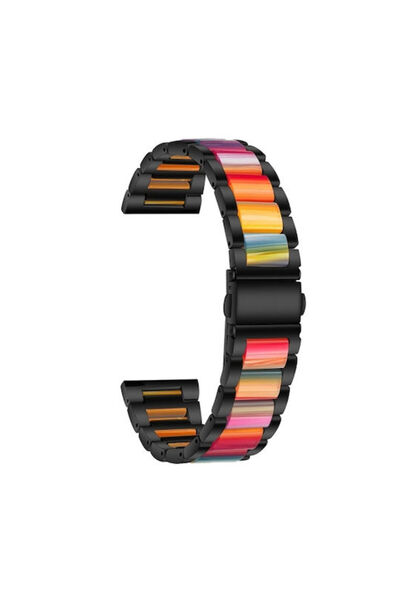 OEM Δίχρωμο Μεταλλικό-Ρητινένιο Λουράκι Samsung Galaxy Watch 5 40mm 44mm Gala...