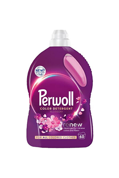 Perwoll Detergent Lichid pentru Rufe Colorate - Blossom, 60 spalari, 3000 ml