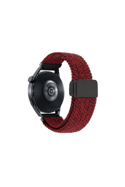 OEM Νάιλον Πλεκτό Μαγνητικό Μαύρο Λουράκι Garmin Forerunner 245 με Μαύρο Κόκκ...