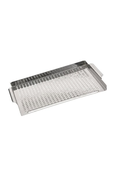 OEM Tava din inox alimentar pentru gratar, legume si fructe de mare, 40x30 cm...