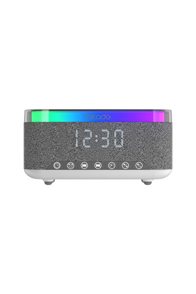 Mikado MD-W10 1200mAh 10W Gri BT, USB, Kablosuz Şarjlı RGB-Gece Lambası Özell...