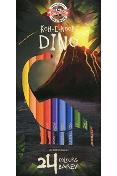 Koh-i Noor Creioane colorate 3594 Dino 24 culori