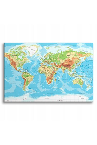 DecoWalls Pictura Pe Panza Cu Rama, Decowalls, Floare Albastra, 120x80 cm, Pr...