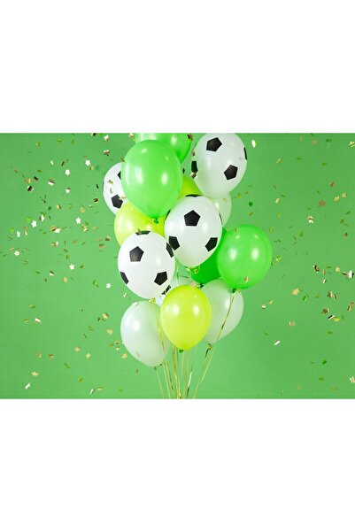 Partydeco Set 6 baloane, Fotbal, 30 cm