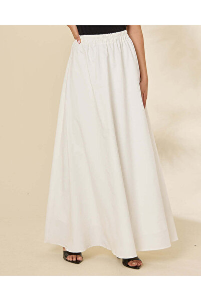 REDTAG Women Ivory Maxi Skirt