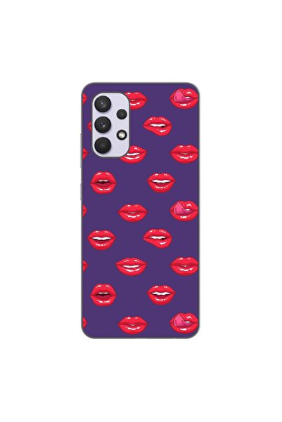 OEM Husa compatibila cu Samsung Galaxy A32 5G Silicon Gel Tpu Model Buze Pattern