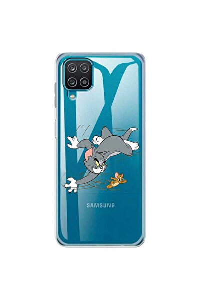 OEM Husa compatibila cu Samsung Galaxy A12 Silicon Transparenta Model Tom And...