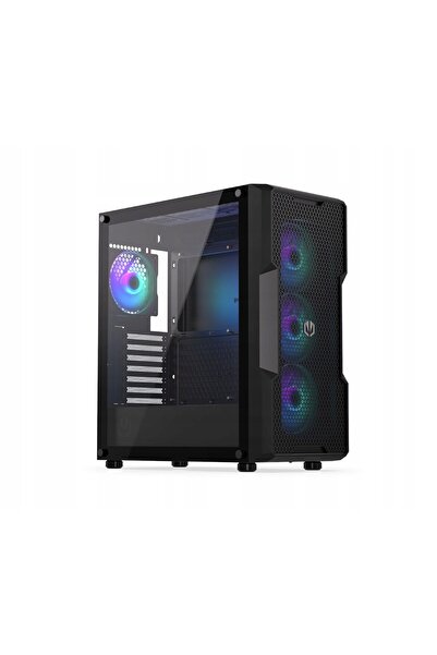Kraft&dele Carcasă PC Endorfy Regnum 400 ARGB Medium Tower cu fereastră, neagră