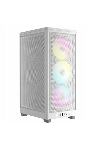 Kraft&dele Carcasă PC Corsair 2000D RGB Airflow RGB Mini ITX cu fereastră, albă